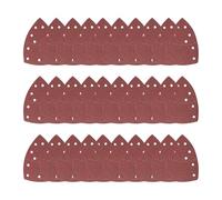 Lot de 60 feuilles abrasives assorties 40/60/80/120/180/240 avec 11 trous, papier abrasif pour ponceuse Bosch PSM 100A, PSM 200 AES, PSM 18