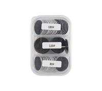 Lot de 60 feuilles de meulage colorées avec base en métal pour éliminer efficacement les callosités - Convient pour les systèmes de remplacement rapide de la peau - Outil de pied en acier inoxydable