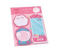 Lot de 60 feuilles de notes adhésives amusantes en forme d'animal - Carnet de notes de poche pour carnet de notes - Agenda - Agenda - Notes adhésives de dessin animé