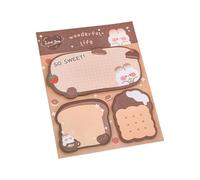 Lot de 60 feuilles de notes adhésives en forme d'animal de dessin animé pour écrire un petit bloc-notes de poche pour l'école et le bureau