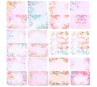 Lot de 60 feuilles de papier à lettre avec 30 enveloppes, motif floral A5 avec points adhésifs ronds, un magnifique ensemble d'enveloppes pour lettres d'amour, cartes d'anniversaire et cartes de