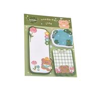 Lot de 60 feuilles de papier à note de dessin animé - Notes autocollantes - Pour planificateur, réfrigérateur, bloc-notes de poche