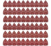 Lot de 60 feuilles de papier abrasif triangulaire pour ponceuse électrique - Patins de ponçage pour souris - Pour ponceuse multi-ponceuse Bosch Psm 100a, Psm 200 Aes, Psm 18