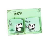 Lot de 60 feuilles de papier adhésif motif panda 50 x 50 mm pour écrire un journal