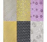 Lot de 60 feuilles de papier cartonné autocollant A4 - 80 g/m² - Dos adhésif - Pour machines à découper, scrapbooking et fabrication de cartes