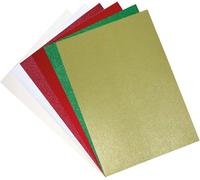 Lot De 60 Feuilles De Papier Cartonné Glitter Festive Cardstock, Fête De Perles Et De Paillettes, Taille Unique
