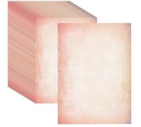 Lot de 60 feuilles de papier parchemin vintage, effet papyrus, format A4, 100 g/m², comme papier décoratif pour certificat, entreprise, fabrication de cartes, invitations, papeterie, arts et travaux