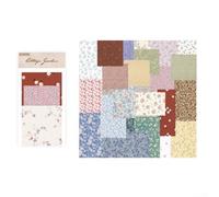 Lot de 60 feuilles de papier pour scrapbooking, 30 motifs floraux uniques pour journal intime, décoration d'agenda, collage, fabrication de cartes et fournitures d'emballage (1)