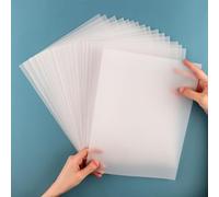 Lot de 60 feuilles de papier vélin translucide imprimable pour travaux manuels, traçage, dessin, superpositions de cartes, enveloppes d'invitation, 135 g/m², 21,6 x 27,9 cm