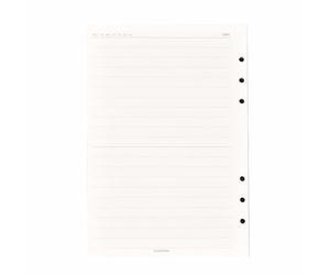 Lot de 60 feuilles de rechange A5 à 6 trous, en PVC, design rechargeable, étanche et résistant à la poussière, pour étudiants, réunions et cahiers