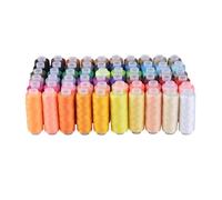 Lot de 60 fils à coudre solides et pratiques en polyester - 227 m