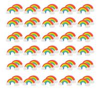 Lot de 60 gommes arc-en-ciel colorées pour enfants, peinture amusante, fournitures scolaires, papeterie pour écoles, bureaux et cadeaux d'invités, anniversaire
