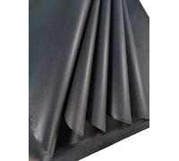 Lot de 60 grandes feuilles de papier de soie noir sans acide, parfaites pour l'emballage cadeau, le stockage, l'emballage, les loisirs créatifs, l'archivage, le déchiquetage, 70 x 50 cm