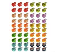 Lot de 60 grenouilles décoratives en résine avec capacité lumineuse pour terrariums et installations artisanales