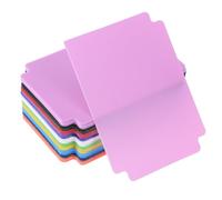 Lot de 60 intercalaires multicolores pour cartes à collectionner - Séparateurs de cartes vierges pour jeux de sport - Séparateurs de cartes en plastique avec onglets - 6,9 x 9,4 cm