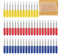 Lot de 60 lames de couteau à coupe fine - Lames de rechange pour Cricut, lames de traceur de coupe 30°/45°/60° Roland - Lames de coupe pour Cricut