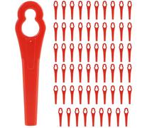 Lot de 60 Lames de Rechange en PA6 pour Coupe-Bordure Sans Fil,Lames en Plastique Résistant pour Jardin et Bordures de Pelouse