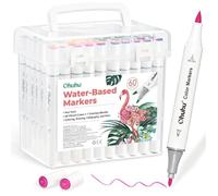 Lot De 60 Marqueurs À Eau Double Pointe Pinceau/Fine Sans Odeur Non Toxiques Pour Manga Lettrage Journaling Et Art