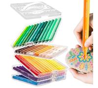 Lot de 60 marqueurs de peinture acrylique à pointe pinceau pour tissu - Fournitures scolaires à séchage rapide pour artistes, adultes, étudiants, dessin, coloriage, fenêtre, bois, tissu, verre de
