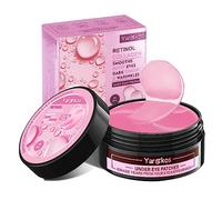 Lot de 60 masques hydratants pour les yeux - Collagène rose - Hydrogel anti-âge - 30 paires - Acide hyaluronique - Pour enlever les cernes sombres - Masque pour les yeux au collagène