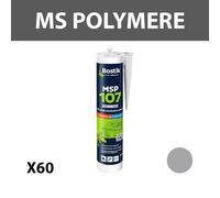 Lot de 60 mastics-colles polymère "MSP107" Gris 290ml BOSTIK