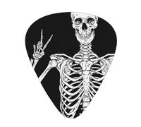 Lot de 60 médiators personnalisés pour guitare, basse, ukulélé, impression tête de mort, cadeaux pour homme et femme