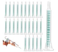 Lot de 60 mélangeurs statiques pour colle 2K, 8,3 cm, rapport de mélange 1:1, tube mélangeur époxy pour pistolet à colle