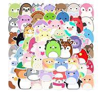 Lot de 60 mignon autocollants en vinyle mignons pour bouteille d'eau, ordinateur portable, téléphone, bagages, autocollants de planche à roulettes pour adultes adolescents filles enfants