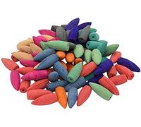Lot de 60 mini cônes d'encens à refoulement parfums naturels pour rituels d'encens de terrasse