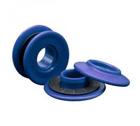 Lot de 60 oeillets à clipser pour bâche à bulles - Bleu - Linxor