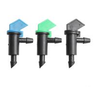 Lot de 60 ou 300 émetteurs d'irrigation goutte à goutte pour système d'arrosage de jardin avec vannes d'arrêt et tuyaux barbelés pour optimiser l'utilisation de l'eau et soutenir la croissance des