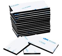 Lot De 60 Pastilles Adhésives Double Face Extra Fortes Et Imperméables Pour La Maison,Le Bureau,La Voiture,L'école-Noir-Rectangulaire