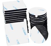 Lot De 60 Pastilles Adhésives Double Face Extra Fortes-Imperméables-Pour La Maison,Le Bureau,La Voiture,L'école-Noir-3m-Rond/Carré/Rectangulaire