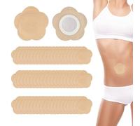 Lot de 60 patchs autocollants à l'huile de ricin, 7,6 x 7,9 cm, imperméables et étanches, offrant des soins sûrs et efficaces pour tout le monde (sans huile)