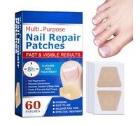 Lot de 60 patchs de réparation pour ongles d'orteils - Bandes de restauration des pieds - Formule douce et - Facile à utiliser - Pour la maison, les voyages, les salons de soins des pieds, le