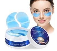 Lot de 60 patchs pour les yeux, au collagène à l'acide hyaluronique, contre les cernes, les poches sous les yeux, les rides, les cernes et les bouffines, patch hydrogel, anti-âge pour les yeux avec