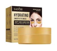 Lot de 60 patchs pour les yeux - Masque pour les cernes - Collagène - Contre les cernes - Avec collagène à l'aloe vera - Anti-âge - Doré 2