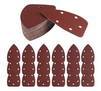 Lot de 60 patins de ponçage multifonction pour souris 60/120/180/240/320/400 - Papier abrasif à 5 trous pour meulage et polissage
