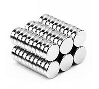 Lot de 60 petits aimants ronds pour réfrigérateur - Mini aimants de bureau et tableau blanc pour la maison, la cuisine, l'école