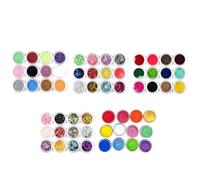 Lot de 60 pigments pailletés en poudre de mica pour résine époxy, fabrication de savon, gloss à lèvres, vernis à ongles, poudre de pigment pour brillant à lèvres