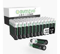 Lot de 60 Piles AAA,LR03,1,5 V,Longue durée,puissantes,alcalines,Peuvent être utilisées pour Les Jouets,Les réveils et Autres appareils électroniques