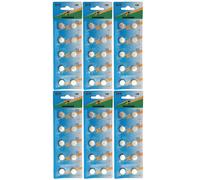Lot de 60 Piles bouton plates type AG10 1,5V compatibles LR1130 / LR54 - Visiodirect -