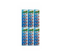 Lot de 60 Piles bouton plates type AG5 1,5V compatible 393A / 46LR / LR754 / 193 - Visiodirect - G