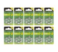 Lot de 60 Piles bouton Zinc Air Type 13 1,45V pour appareils auditifs type A13/13 compatibles PR48 - Visiodirect -