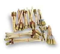 Lot de 60 Pinceaux de Peinture | Pinceaux Plats, Radiateurs, Pouce et Rechampir | 20/40 mm | Set Complet pour Travaux, Rénovation, Bricolage, Acrylique, Vernis et Enduits | PINC60