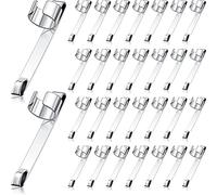 Lot de 60 pinces à crayons en métal époxy à glisser sur la poche à crayon, pince à crayon portable à suspendre pour chemise, poche, école, salle de ureau, maison