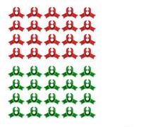 Lot de 60 pinces de formation de plantes avec design coudé à 90° pour support de tige en plastique PP rouge et vert - jardinage intérieur/extérieur, tomate, fleur et vigne