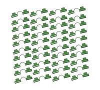 Lot de 60 Pinces de Serre à Double Tête pour Film Occultant, Accessoire de Jardinage pour Une Installation Rapide, Idéal pour Les Filets D'ombrage, 60 Pièces