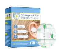 Lot de 60 protège-oreilles imperméables pour bébés et | Autocollants d'oreille résistants à l'eau | Patch ultra-fin protecteur bain et activités aquatiques
