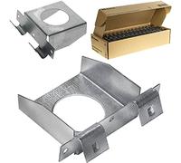 Lot de 60 raccords transversaux de sécurité CD 60/27 - En acier galvanisé - Montage au plafond - Connecteur en croix - Pour cloison sèche - Rigidité stable - Sous-structure